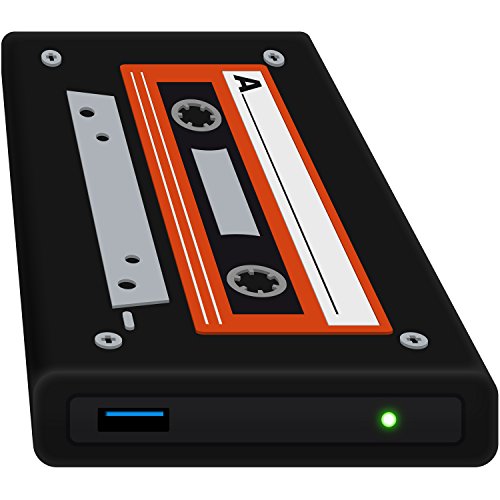 Digittrade HipDisk Externe Festplatte SSD 1TB 2,5 Zoll USB 3.0 mit austauschbarer Silikon-Schutzhülle LS132 Old School Festplattengehäuse stoßfest wasserdicht von Digittrade