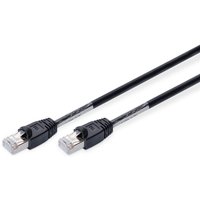 DIGITUS Outdoor Patch-Kabel RJ-45 (M) zu RJ-45 (M) 3m Kupfer S/FTP Cat 6 schwarz von Digitus