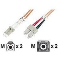DIGITUS - Patch-Kabel - LC Multi-Mode (M) zu SC multi-mode (M) - 2 m - Glasfaser - 50/125 Mikrometer von Digitus