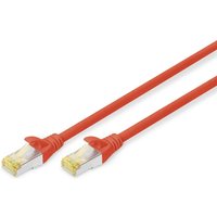 DIGITUS Patch-Kabel RJ-45 (M) zu RJ-45 (M) 0.25m Kupfer S/FTP Cat 6a rot von Digitus