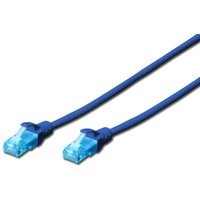 DIGITUS Patch-Kabel RJ-45 (M) zu RJ-45 (M) 0.5 m Kupfer U/UTP Cat 5e blau (DK-1511-005/B) von Digitus