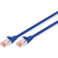 DIGITUS Patch-Kabel RJ-45 (M) zu RJ-45 (M) 0.5m Kupfer S/FTP Cat 6 blau (DK-1644-005/B) von Digitus