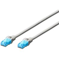DIGITUS Patch-Kabel RJ-45 (M) zu RJ-45 (M) 1 m CCA U/UTP Cat 5e grau (DK-1512-010) von Digitus