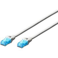 DIGITUS Patch-Kabel RJ-45 (M) zu RJ-45 (M) 1 m CCA U/UTP Cat 5e weiß (DK-1512-010/WH) von Digitus