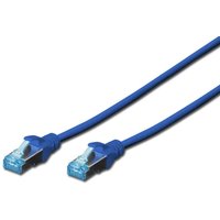 DIGITUS Patch-Kabel RJ-45 (M) zu RJ-45 (M) 1m Kupfer SF/UTP Cat 5e blau (DK-1531-010/B) von Digitus
