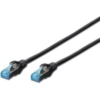DIGITUS Patch-Kabel RJ-45 (M) zu RJ-45 (M) 1m Kupfer SF/UTP Cat 5e schwarz (DK-1531-010/BL) von Digitus
