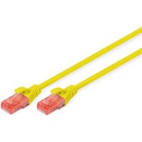 DIGITUS Patch-Kabel RJ-45 (M) zu RJ-45 (M) 1m Kupfer U/UTP Cat 6 gelb (DK-1617-010/Y) von Digitus
