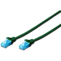 DIGITUS Patch-Kabel RJ-45 (M) zu RJ-45 (M) 2 m CCA U/UTP Cat 5e grün (DK-1512-020/G) von Digitus