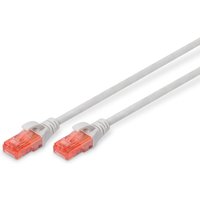 DIGITUS Patch-Kabel RJ-45 (M) zu RJ-45 (M) 2m Kupfer U/UTP Cat 6 grau (DK-1617-020) von Digitus