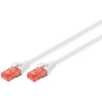 DIGITUS Patch-Kabel RJ-45 (M) zu RJ-45 (M) 2m Kupfer U/UTP Cat 6 weiß (DK-1617-020/WH) von Digitus