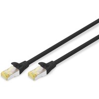 DIGITUS Patch-Kabel RJ-45 (M) zu RJ-45 (M) 5m Kupfer S/FTP Cat 6a schwarz von Digitus