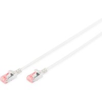 DIGITUS Patch-Kabel Slim RJ-45 (M) zu RJ-45 (M) 0.5m Kupfer U/FTP Cat 6 grau (DK-1624-005S) von Digitus
