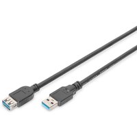 DIGITUS USB -3.0-Verlängerungskabel, konform, schwarz von Digitus