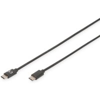 DIGITUS USB Type-C Anschlusskabel, Type-C 3A, 480MB, Version 2m schwarz von Digitus