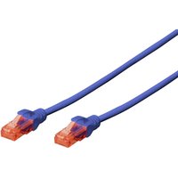 Digitus DK-1617-0025/B RJ45 Netzwerkkabel, Patchkabel CAT 6 U/UTP 0.25 m Blau Halogenfrei, verdrillt von Digitus