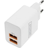 Digitus DA-10061 USB-Ladegerät Flugzeug, Innenbereich, KFZ, LKW, Steckdose Anzahl Ausgänge: 2 x US von Digitus