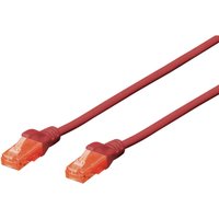 Digitus - DK-1612-020/R RJ45 Netzwerkkabel, Patchkabel cat 6 u/utp 2.00 m Rot verdrillte Paare 1 St. von Digitus