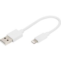 Digitus Handy, Apple iPad/iPhone/iPod, Computer, Notebook Ladekabel [1x USB-A - 1x Lightning] 0.1m U von Digitus