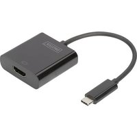 Digitus DA-70852 USB / HDMI Adapter [1x USB-C™ Stecker - 1x HDMI-Buchse] Schwarz 15.00cm von Digitus