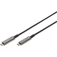 Digitus USB-Kabel USB 3.2 Gen2 (USB 3.1 Gen2) USB-C®, USB-C® Stecker 10m Schwarz AK-330160-100-S von Digitus