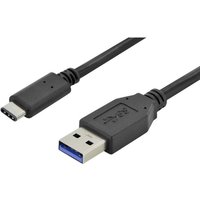 USB-Kabel usb 3.2 Gen1 (usb 3.0 / usb 3.1 Gen1) usb-a Stecker, usb-c® Stecker 1.00 m Schwarz - Digitus von Digitus