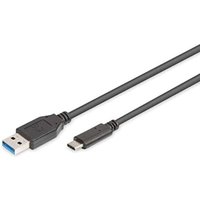 Digitus - USB-Kabel usb 3.2 Gen1 (usb 3.0 / usb 3.1 Gen1) usb-a Stecker, usb-c® Stecker 1.00 m Schwarz von Digitus