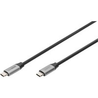 USB-Kabel usb 3.2 Gen1 (usb 3.0 / usb 3.1 Gen1) usb-c®, usb-c® Stecker 1.00 m Schwarz Flexib - Digitus von Digitus