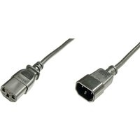 Digitus Strom Anschlusskabel [1x Kaltgeräte-Stecker C14 - 1x Kaltgeräte-Buchse C13] 1.20 m Schwarz von ASSMANN