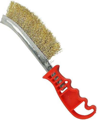 1 x robuste Edelstahl-Drahtbürsten – Rost- und Rückstandsentferner mit ergonomischen roten Griffen – langlebiger Grillreiniger für Kochen im Freien, Schweißschlacke, Metalloberflächen und 1 x robuste Edelstahl-Drahtbürsten – Rost- und Rückstandsentferner mit ergonomischen roten Griffen – langlebiger Grillreiniger für Kochen im Freien, Schweißschlacke, Metalloberflächen und von Dignitree