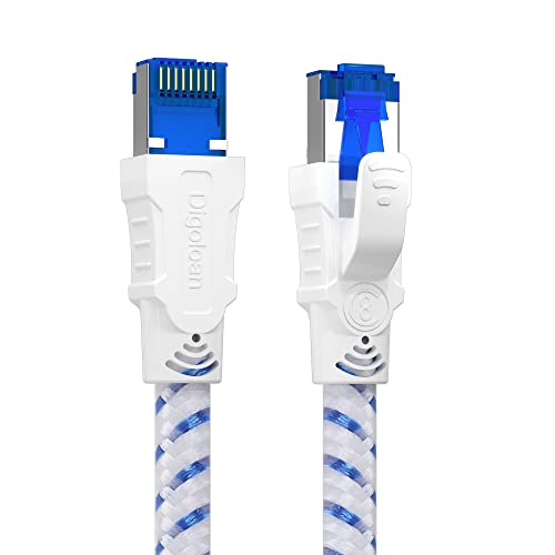 Lan Kabel Netzwerkkabel Cat 8, Ethernet Kabel 1m 2m 3m 5meter 10meter 15meter 20meter 30meter, 40Gbps 2000 MHz Gigabit F/FTP Patchkabel mit rj45 Stecker für Ps5, Laptop, Schneller als Cat 7 (1,5 m) von Digoloan