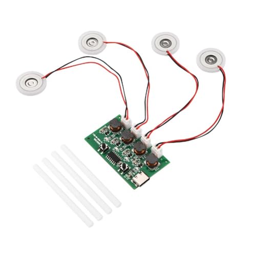 Diheohg DC5V Typ-C Mini-Luftbefeuchter DIY-Kits Nebelerzeuger und Treiberplatine 4 Nebelgerät Zerstäubungsfolie Zerstäuberblatt von Diheohg