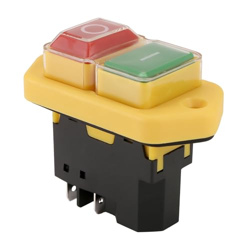 Diheohg YH02-A Elektromagnetischer Schalter 220 V 15 A 5-Poliger Start-Druckknopf für Wasserdichtes Panel für Werkzeugmaschinenausrüstung von Diheohg