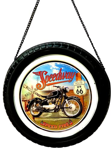 DiiliHiiri 3D-Schild für klassische Motorräder – Original Route 66 Vintage Retro American Retro Schild für Bar, Kneipe, Cafeteria, Werkstatt und Garage. Dekoration Schild im Vintage-Stil der 50er DiiliHiiri 3D-Schild für klassische Motorräder – Original Route 66 Vintage Retro American Retro Schild für Bar, Kneipe, Cafeteria, Werkstatt und Garage. Dekoration Schild im Vintage-Stil der 50er von DiiliHiiri