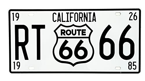 DiiliHiiri Route 66 US-Nummernschild, amerikanisches Vintage-Schild, Route 66, Retro-Dekoration für Bar, Pub, Café, Herrenhöhle, Garage oder Werkstatt, 30 x 15 cm (2651-7) von DiiliHiiri