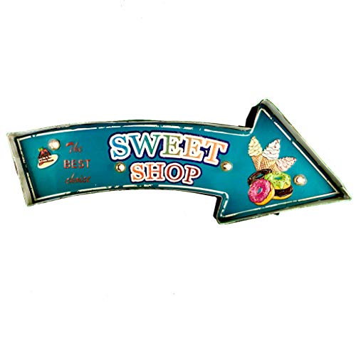 DiiliHiiri LED Wandschild Dekoration Retro für Zuhause Leuchtendes Dekoschild Vintage-Stil für Restaurant Cafe Haus von DiiliHiiri