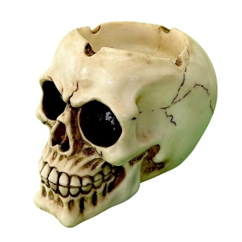 Totenkopf Aschenbecher Gothic Deko — Größe L 130x115x95mm DiiliHiiri Halloween Deko Totenkopf Aschenbecher Gothic Deko — Größe L 130x115x95mm DiiliHiiri Halloween Deko von DiiliHiiri