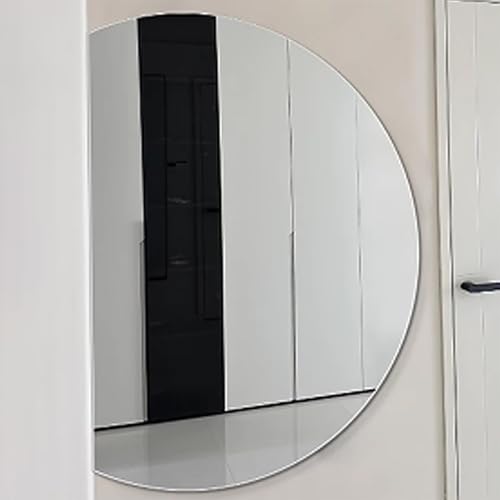 Dijateman 3 Farben Wechselnde Hinterleuchteten Eingangspiegel, Modern Halbe Runde Intelligent Beschlagfrei Spiegel Bad, Dimmbar, fur Heimdekoration(Left Cut,100cm) von Dijateman