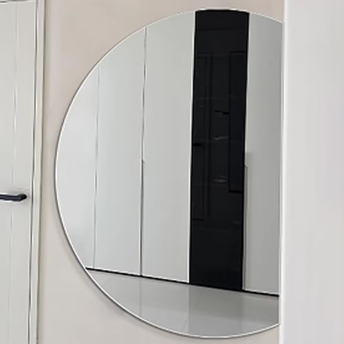 Dijateman 3 Farben Wechselnde Hinterleuchteten Eingangspiegel, Modern Halbe Runde Intelligent Beschlagfrei Spiegel Bad, Dimmbar, fur Heimdekoration(Right Cut,100cm) von Dijateman