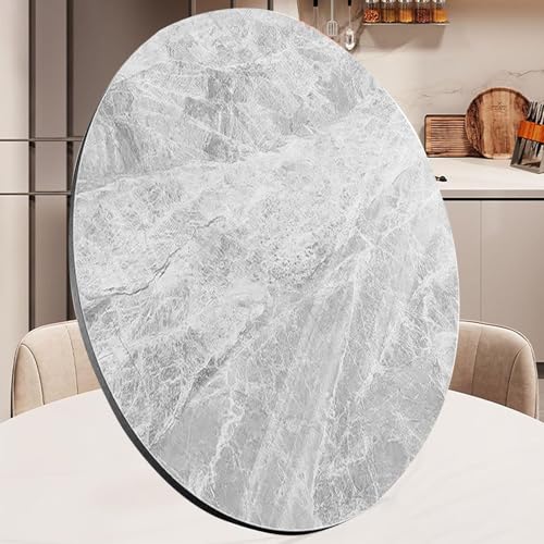Dijateman 60 70 80 90 100cm Runde Tischplatte Drehteller, Großer Drehbar Servierteller für Esstisch, vielseitig Lazy Susan, Rotierende Tablett Stabil Silent(Gray,28in) von Dijateman