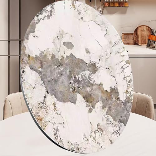 Dijateman 60 70 80 90 100cm Runde Tischplatte Drehteller, Großer Drehbar Servierteller für Esstisch, vielseitig Lazy Susan, Rotierende Tablett Stabil Silent(Yellow,40in) von Dijateman