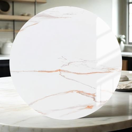 Dijateman Großer Lazy Susan Drehplatte, Schwerlast Marmor Runder Servierplatte Teller, 360° Drehbar rutschfeste Haushaltsdienste Tablett, Pflegeleicht(Gold,40'') von Dijateman