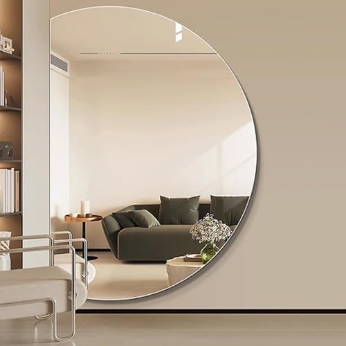 Dijateman Modern Hinterleuchteten Kosmetikspiegel mit 3 Lichtfarbe Einstellbar, Intelligent Entfoggen HD Badezimmerspiegel, Explosionsschutz(Left Cut,39''x28'') von Dijateman