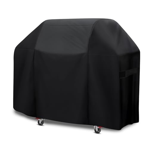 Abdeckung für Gasgrills der Serien Weber Genesis E und S, Premium Oxford Gasgrill-Abdeckung 7553 | 7107, schwarz von Dijia