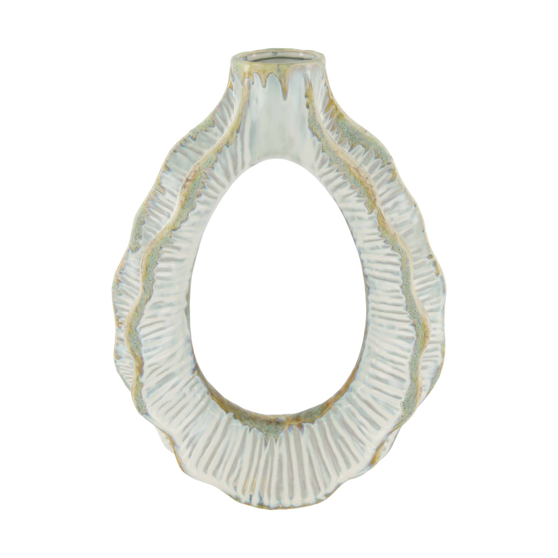 Dijk Natural Collections Flasche in Farbe weiß/blau von Dijk Natural Collections