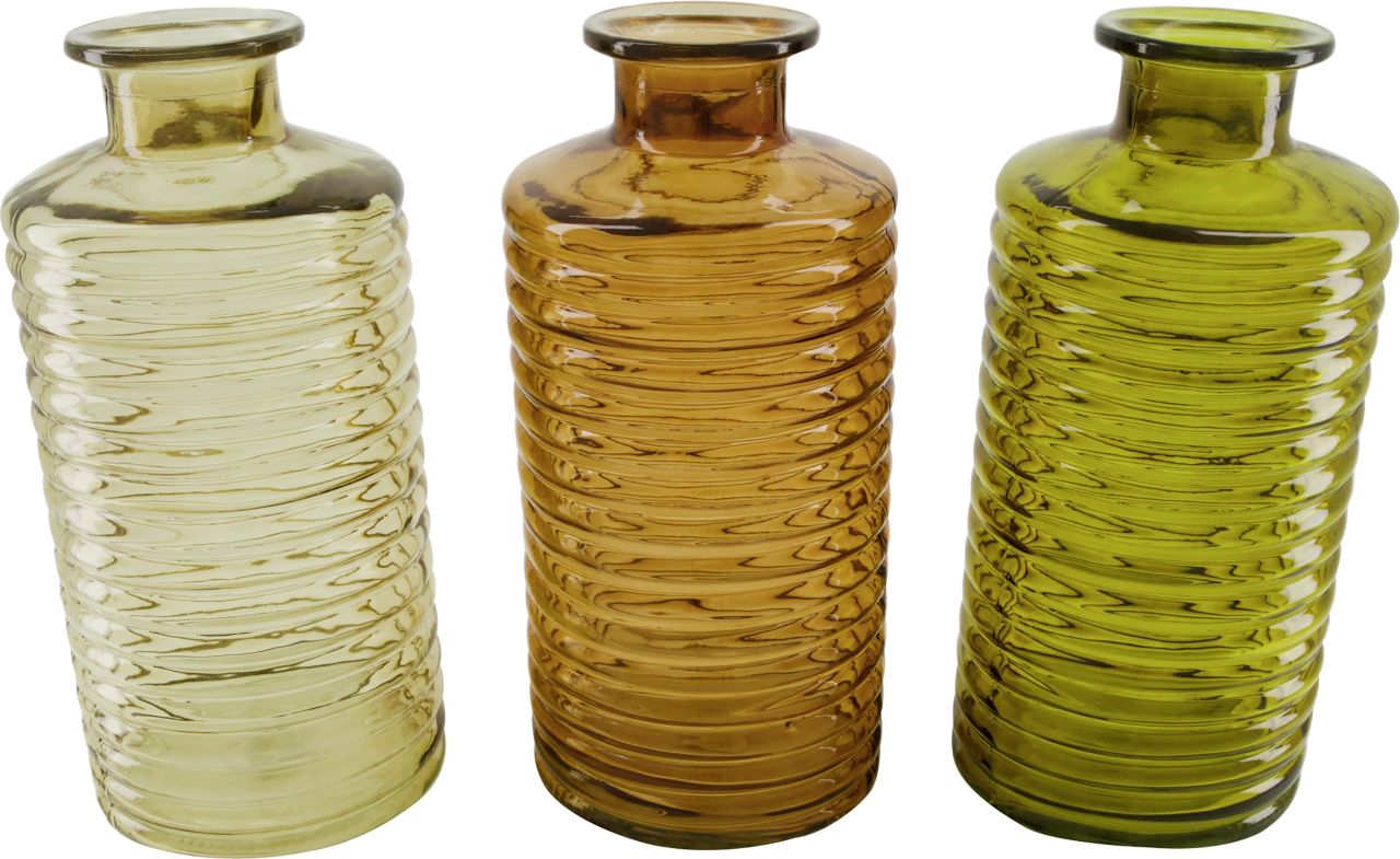 Dijk Flasche Glas braun 14,4 x 14,4 x 30,8 cm von Dijk Natural