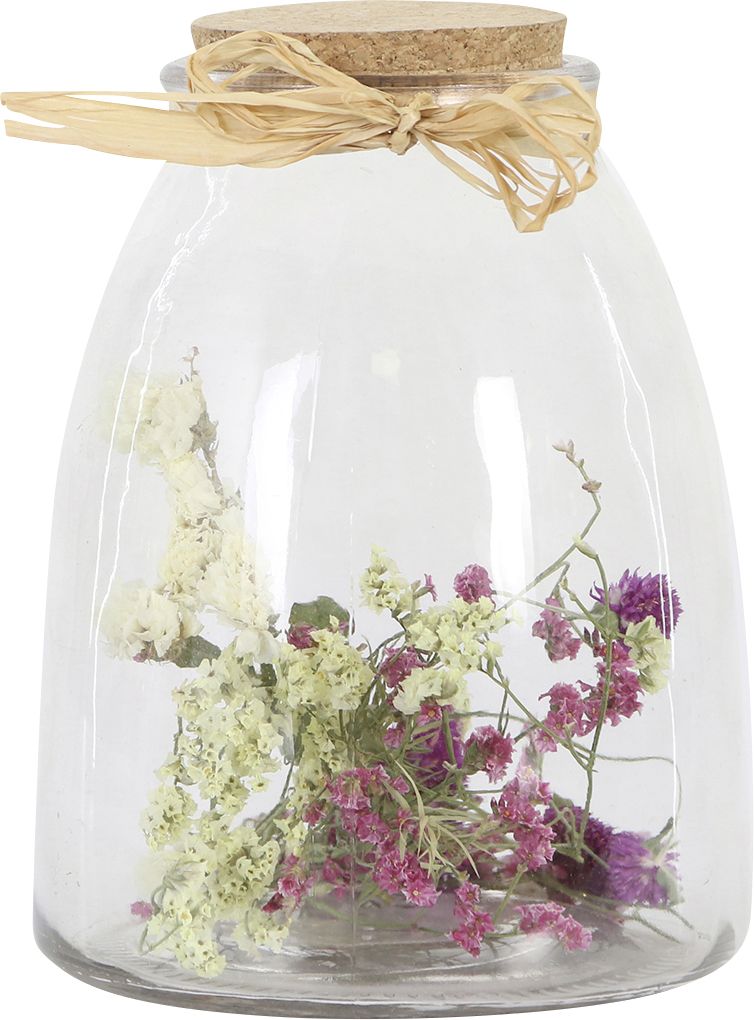 Dijk Flasche mit Blumen 14 x 14 x 18 cm von Dijk Natural