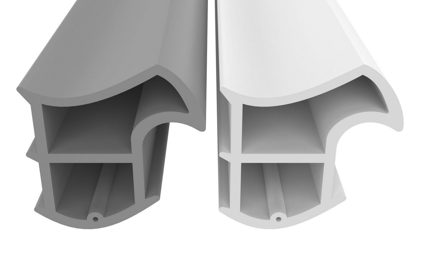 Dikara Profildichtungsband Stahlzargendichtung Höhe 15,8mm Breite 15,2mm Falz Türdichtung, Antidehnungsfaden, Dichtung, TPE, thermoplatisches Elastomer von Dikara