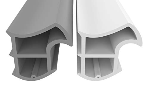 Stahlzargendichtung Grau 10m - gegen Zugluft Lärm & Staub spart Heizkosten Dichtung Dichtungshöhe 15,8mm Dichtungsbreite 15,2mm Falz Türdichtung (Grau 10m) von Dikara