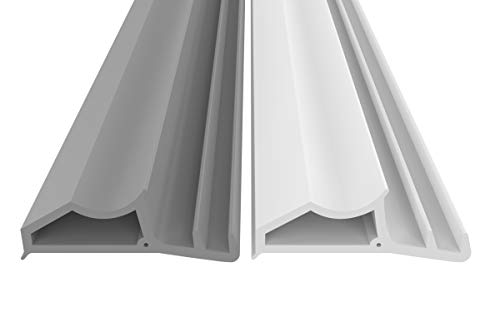 Stahlzargendichtung Weiß 25m - gegen Zugluft Lärm & Staub spart Heizkosten Dichtung Dichtungshöhe 8mm Dichtungsbreite 23,5mm Falz Türdichtung (Weiss 25m) von Dikara