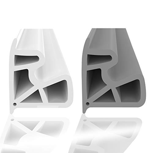 Stahlzargendichtung Weiß 5m - gegen Zugluft Lärm & Staub spart Heizkosten Dichtung Dichtungshöhe 15,5mm Dichtungsbreite 13mm Falz Türdichtung (Weiß 5m) von Dikara